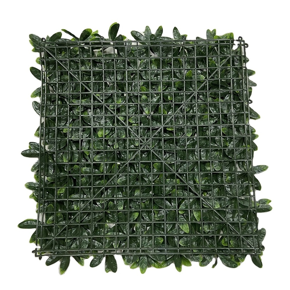 50*50cm artificial Rhododendron Leaf grass Wall Grass Backdrop for Garden Hedge Fence Backyard decor