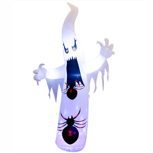 Multiple Styles Halloween Inflatable Ghost For Outdoor Indoor Decoration Blow Up Built-in Led Flame Projector Light