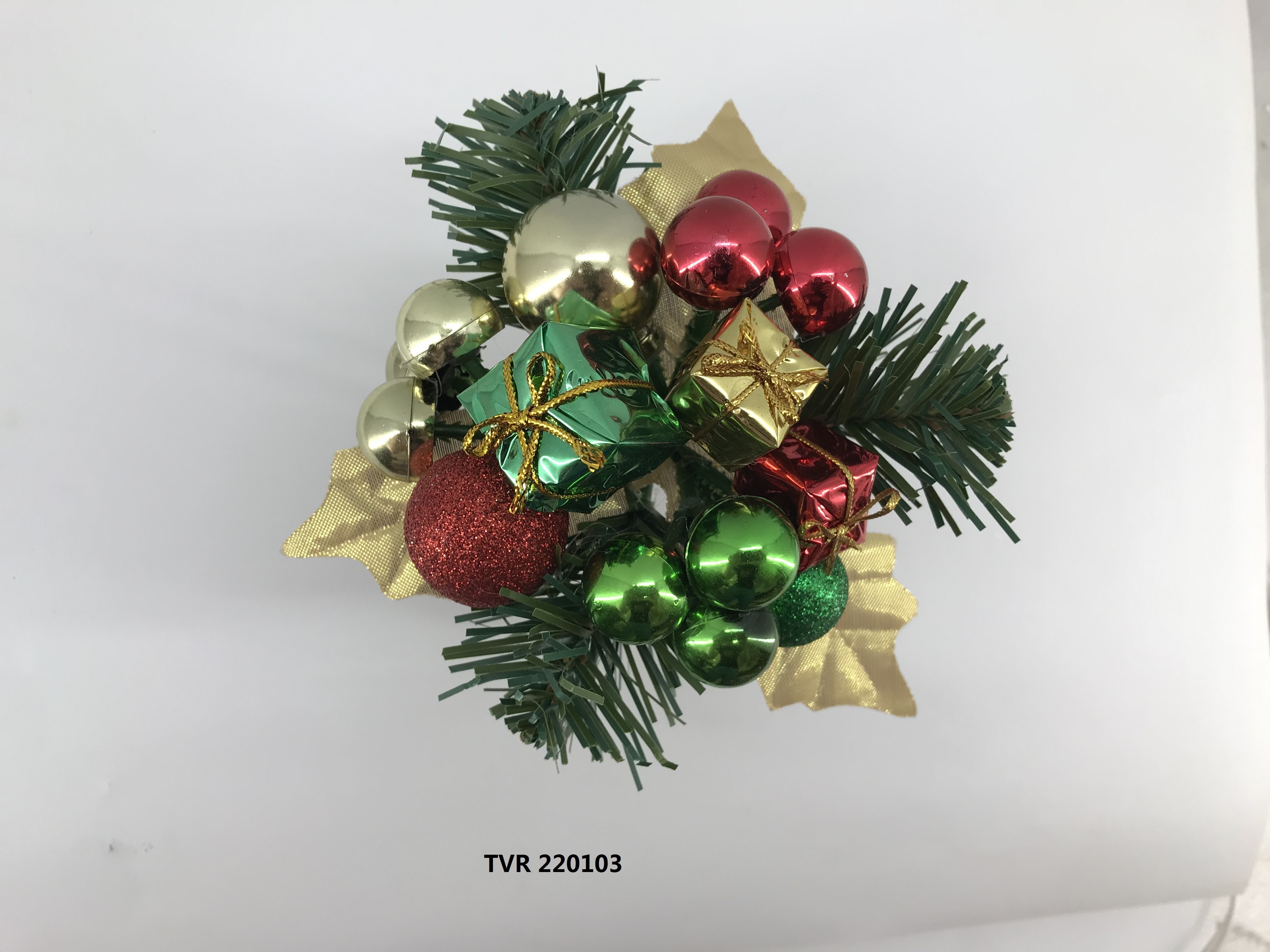 Christmas decoration arts supplier glitter star ornament pick customized party with floral cone Christmas decoration supplier