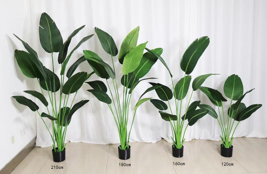 Custom Faux Areca Palm Green Monstera Bonsai Plastic Fake Olive Plants Artificial Trees For Indoor Outdoor Home Decoration