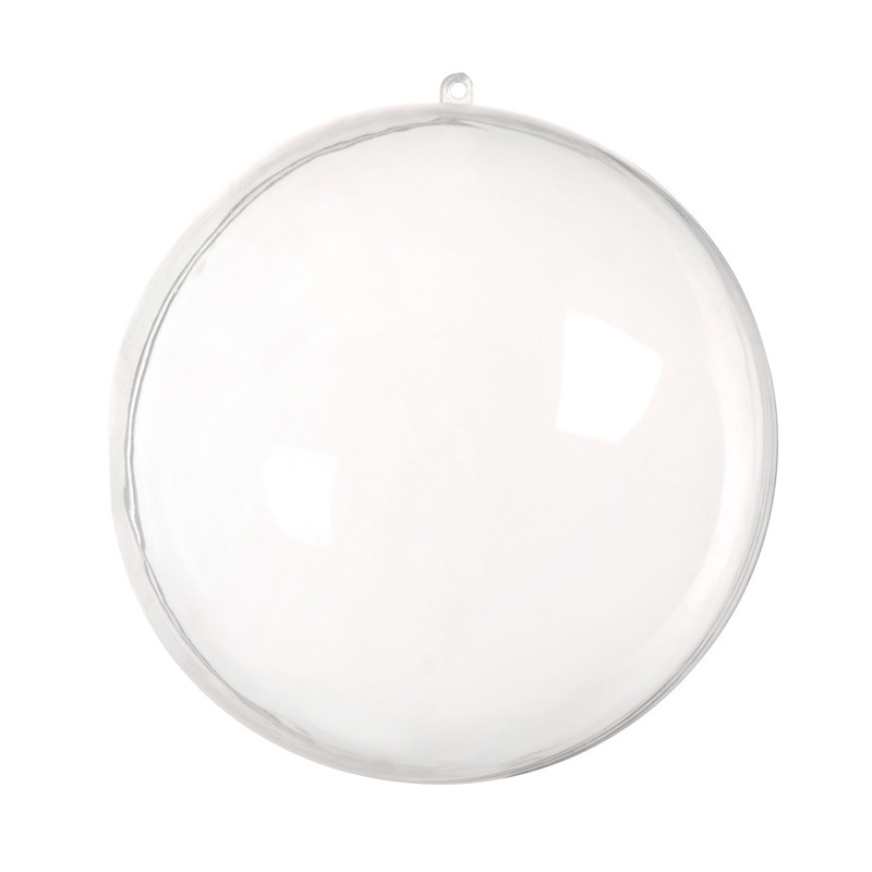 Christmas decoration supplier 100mm acrylic clear plastic ball christmas ornaments