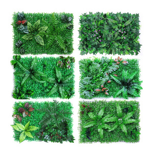 Simulation plant artificial grass Garden Home Landscape decor Plastic Artificial Plants Outdoor Green Wall