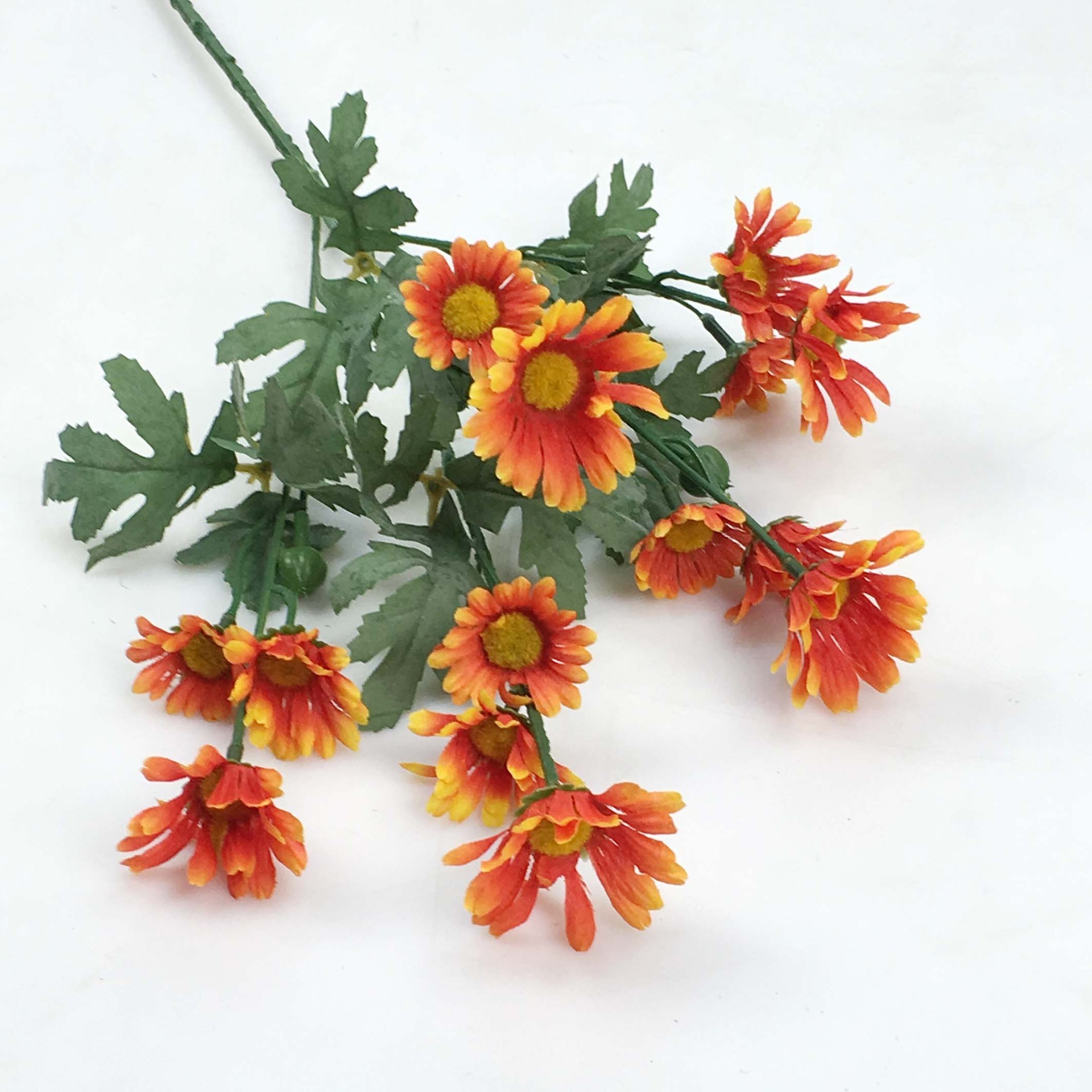 Artificial silk Daisy decorative flowers for wedding home decor orange purple yellow white