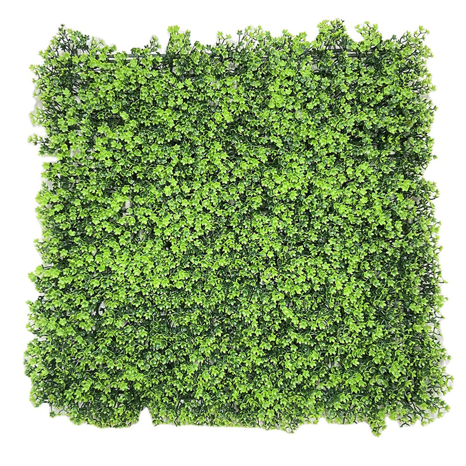 50*50cm Artificial Fallen Primrose Grass Wall Grass Panel Carton Square Plastic Leaves Plastic Wall Art Decor Green