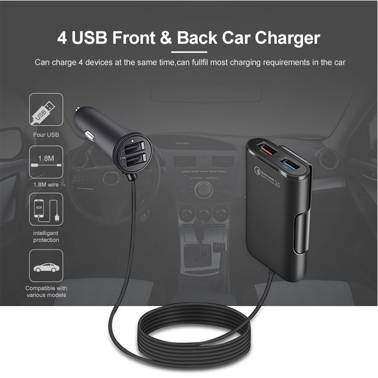 Wholesale new electric gift auto mobile charger 3A usb adapter 12 v usb car charger