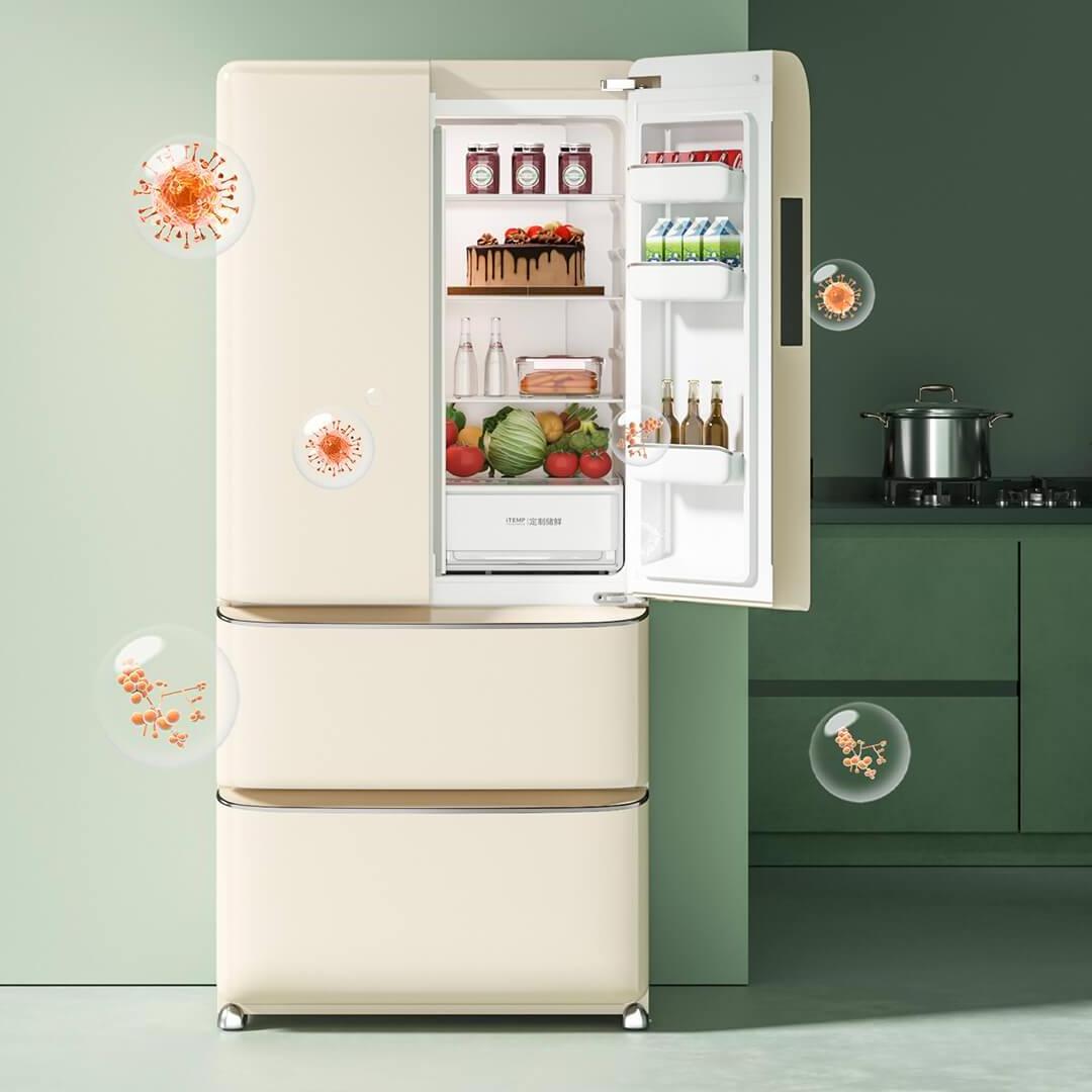 XIAOMI MINIJ Inverter French Door refrigerator with ice and water twin cooling system french door Design High quality 310L