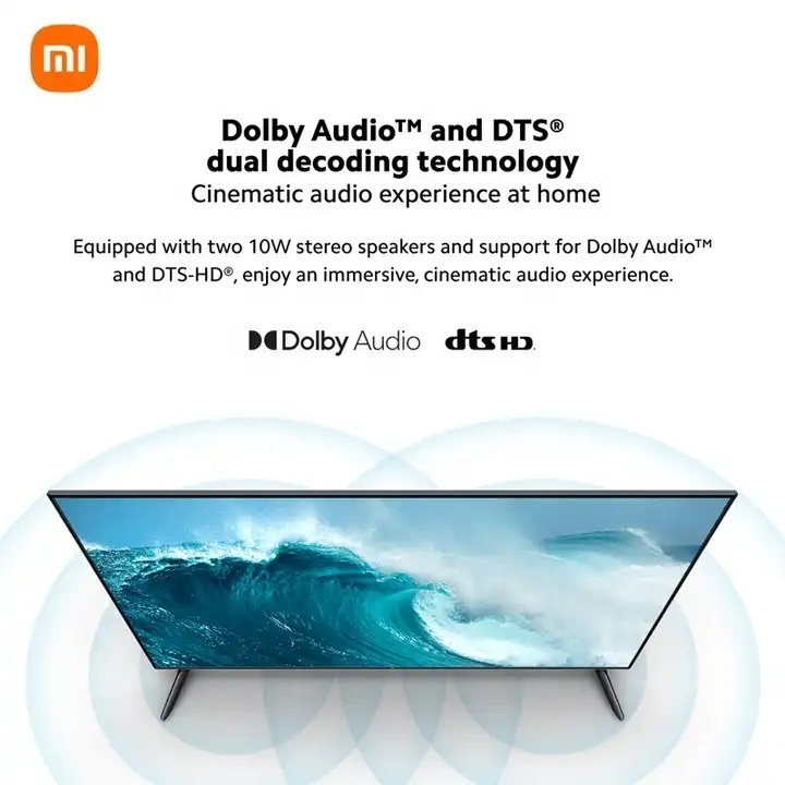 Original Xiaomi Mi TV P1E 65 Inch Smart English Interface 4K HDR LED Television UHD Flat Screen HD LCD smart