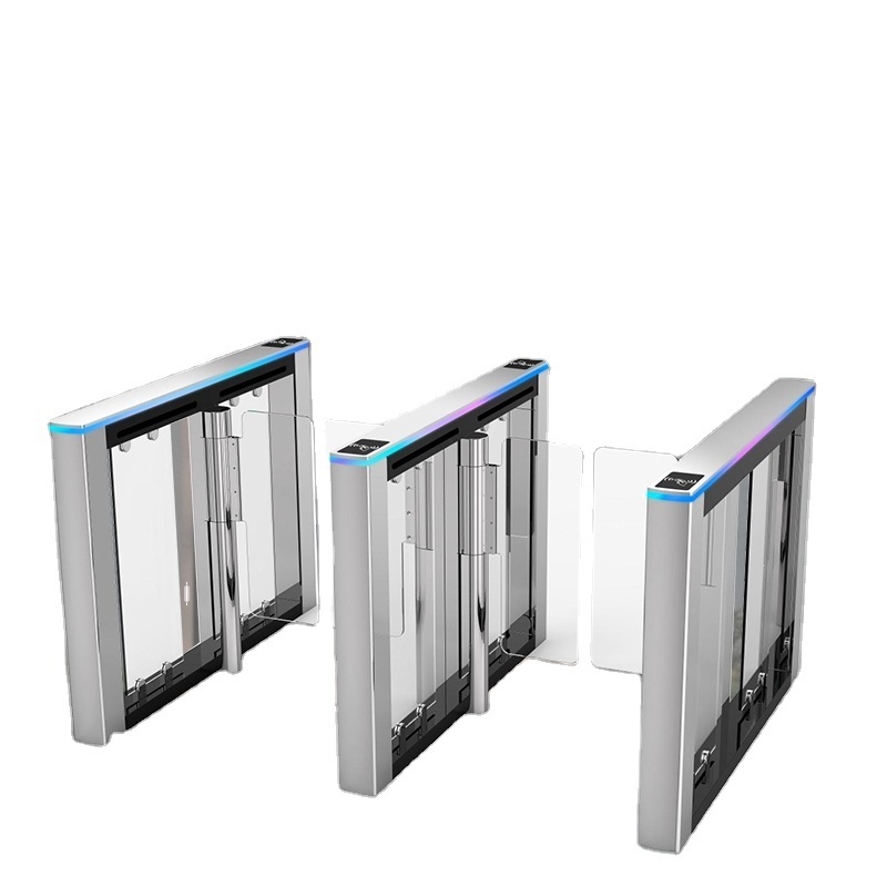 SEWO Intelligent Aluminum Entrance Turnstile High Speed Swing Gate for Subway Amusement Park Card Ticket Access Control System