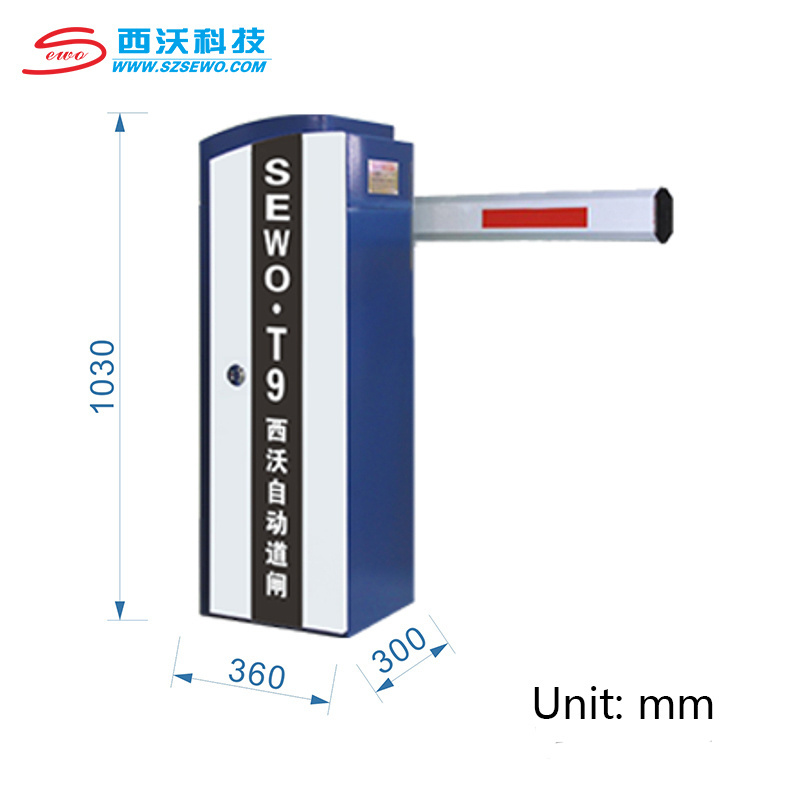 SEWO Automatic Boom Barrier Folding Arm Security Parking Entrance Gate for Underground Car Garage Parking Traffic Controller