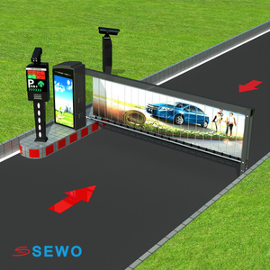 SEWO High Quality Advertising Parking Boom Barrier Gate for Business Commercial buildingToll Parking Lots