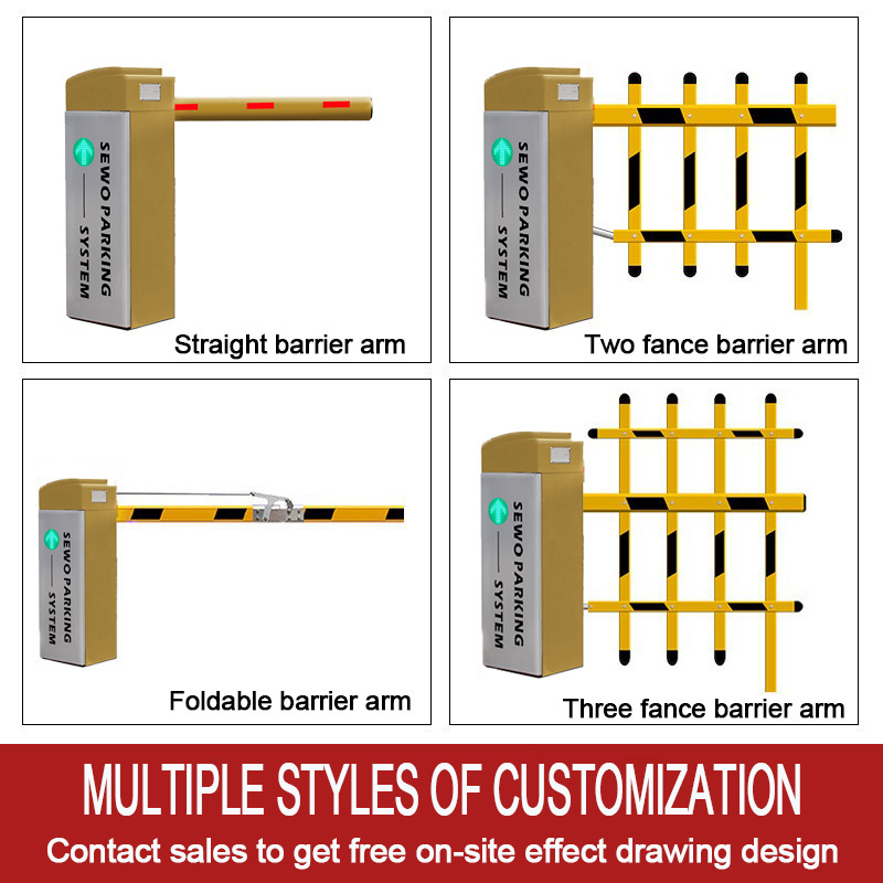 SEWO 5 Million MCBF Electrical automatic security Parking Access Control Barrier Gate for Parking and Toll System