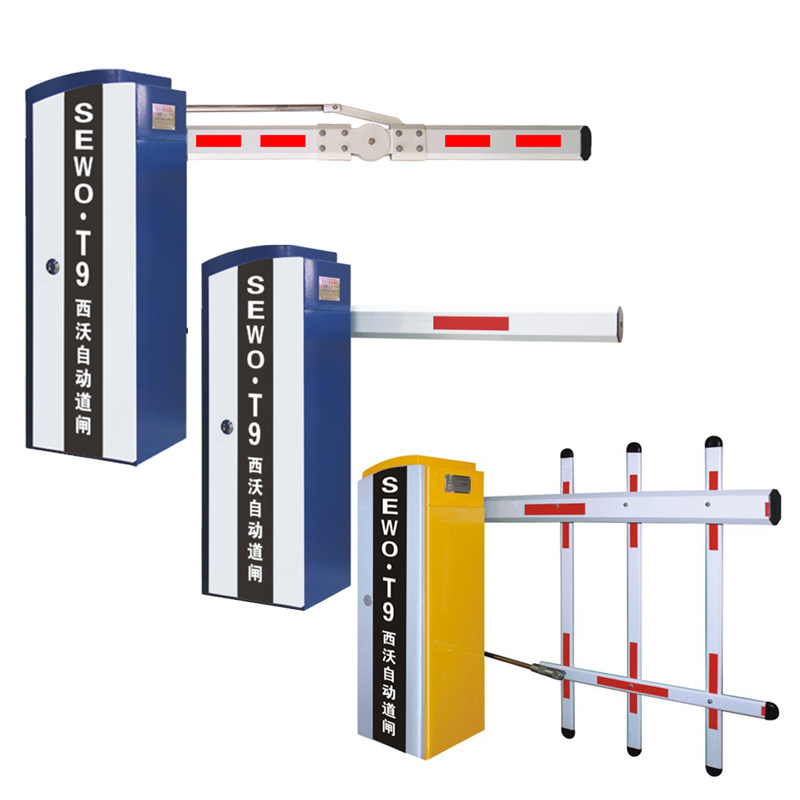 SEWO Automatic Boom Barrier Folding Arm Security Parking Entrance Gate for Underground Car Garage Parking Traffic Controller