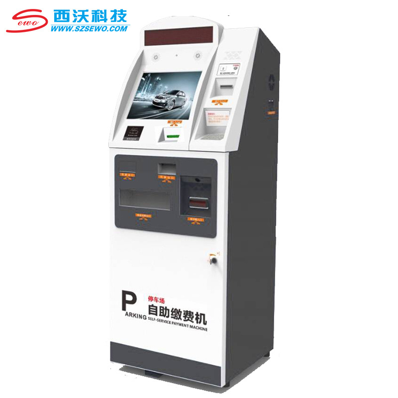 SEWO Cash Dispenser Deposit Self Service Payment Terminal Digital Signage Kiosk Parking Payment Machine