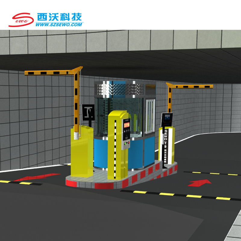 SEWO Automatic Boom Barrier Folding Arm Security Parking Entrance Gate for Underground Car Garage Parking Traffic Controller