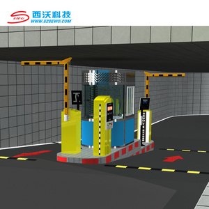 SEWO Automatic Boom Barrier Folding Arm Security Parking Entrance Gate for Underground Car Garage Parking Traffic Controller