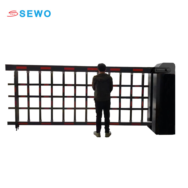 SEWO Vehicle Access Control Management 5.3ft Hight Automatic Traffic Boom Barriers Heavy Duty Barrier for Car Parking Lots