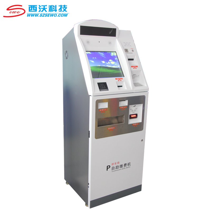 SEWO Cash Dispenser Deposit Self Service Payment Terminal Digital Signage Kiosk Parking Payment Machine