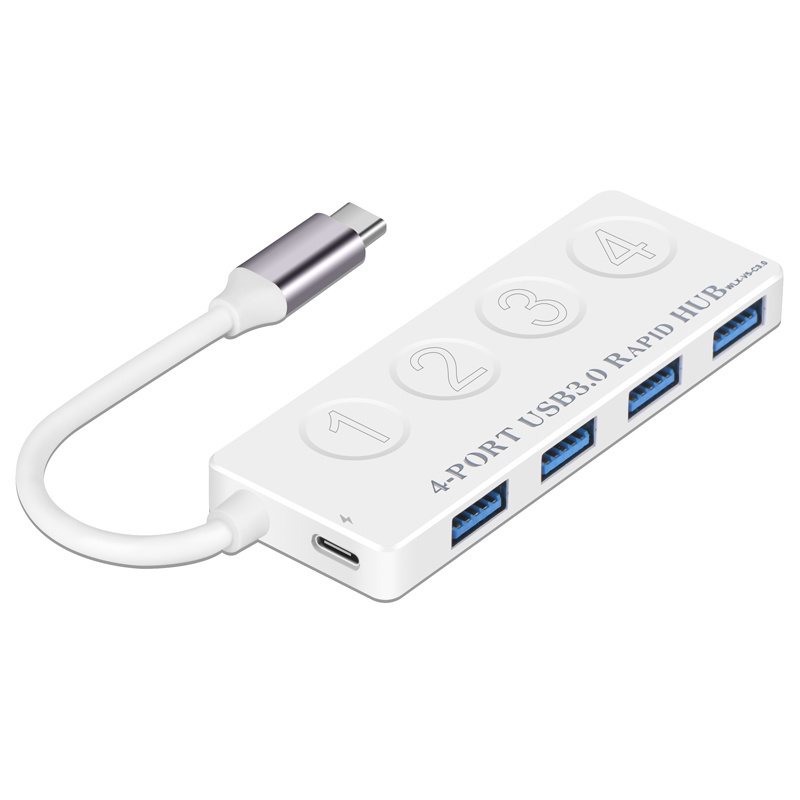 2023 best-selling wholesale High Quality 4 in 1 Docking Station 4 Port USB To USB Adapter USB 3.0 Hub computer docking station