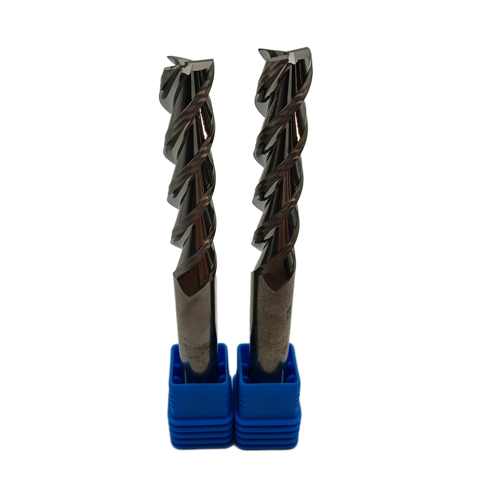 High quality CNC router tool bit 3 flutes solid carbide flat end mill sprial milling cutter for Aluminum Use