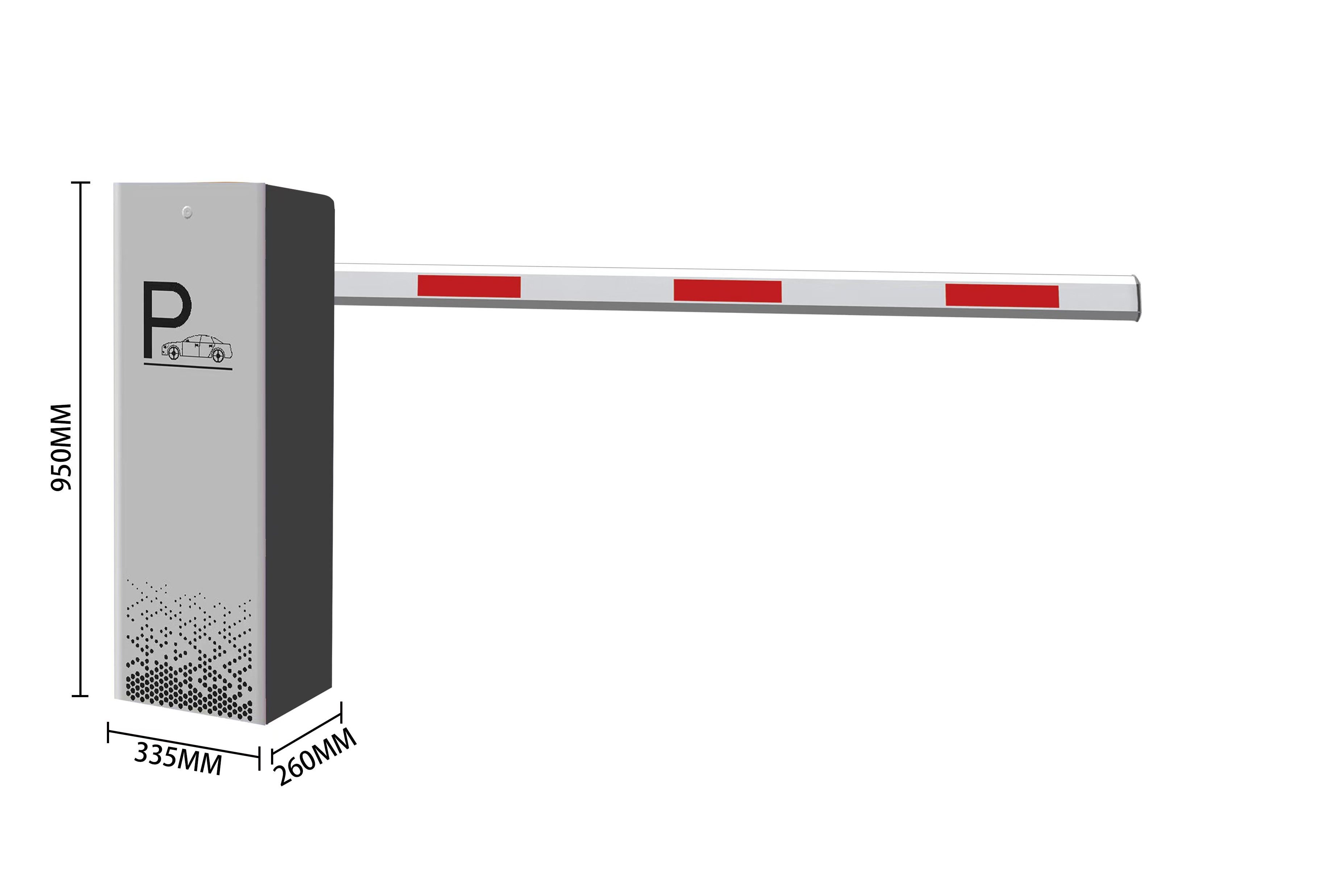 High Quality Remote Control Parking Lot Barrier Gate with folded barrier arm