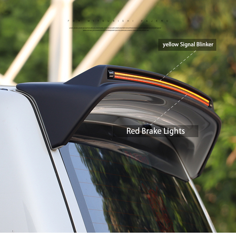 Spoilers & Wings Signal Blinker Auto Tail Spoiler Shogun Back Top Fixed Wind Wing  For Mitsubishi Pajero    V97 V93