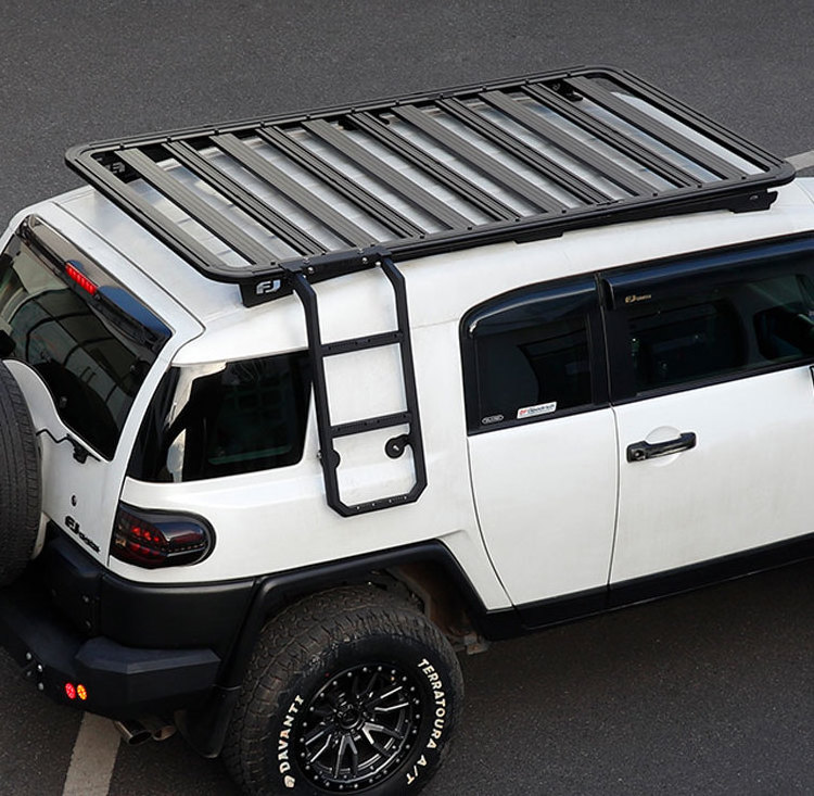 Off-Road Modification Roof Racks Long aluminum flat top frame Cruise Luggage Rack For FJ Cruiser