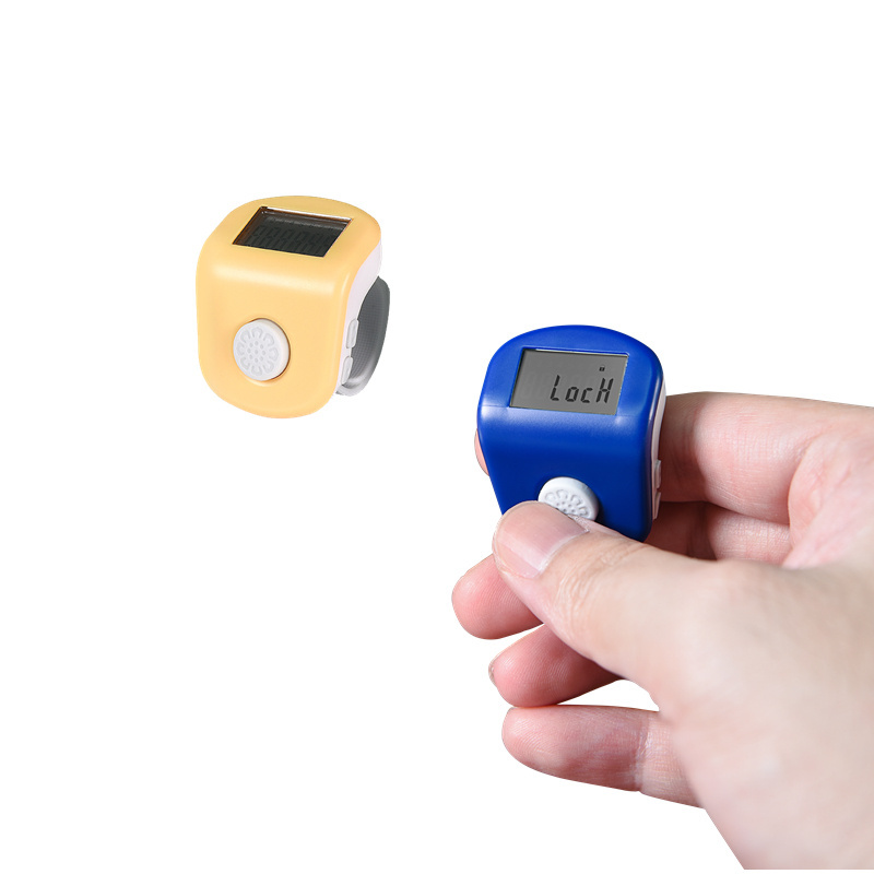 Tasbih LCD Digital Finger Tally Counter, clicker counting ring for praying, setting qibla and playing surahs