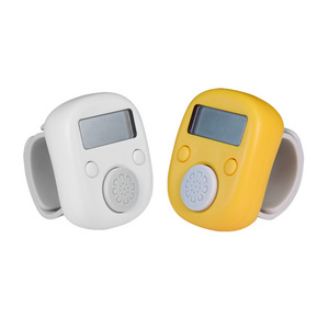 Unchargeable button cell mini digital finger tally counter, number ring clicker for praying and chanting