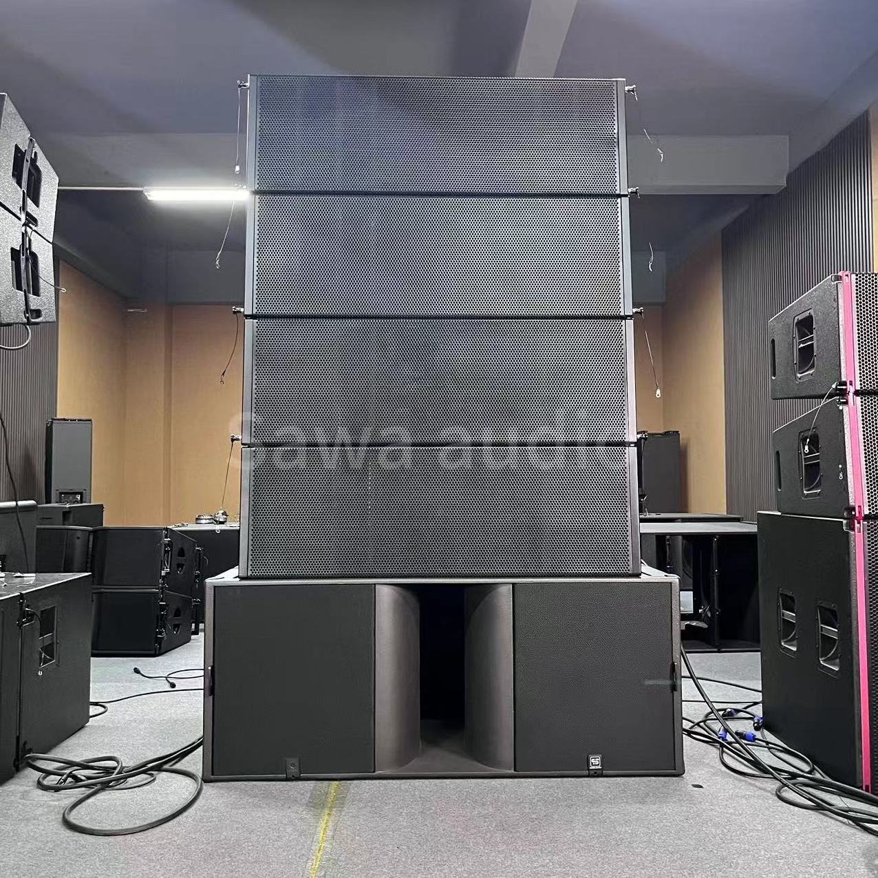 WPL dual 12 inch three way line array speakers passive  line array speaker system professional stage martin audio