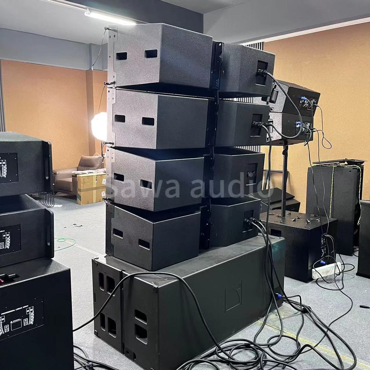 WPL dual 12 inch three way line array speakers passive  line array speaker system professional stage martin audio