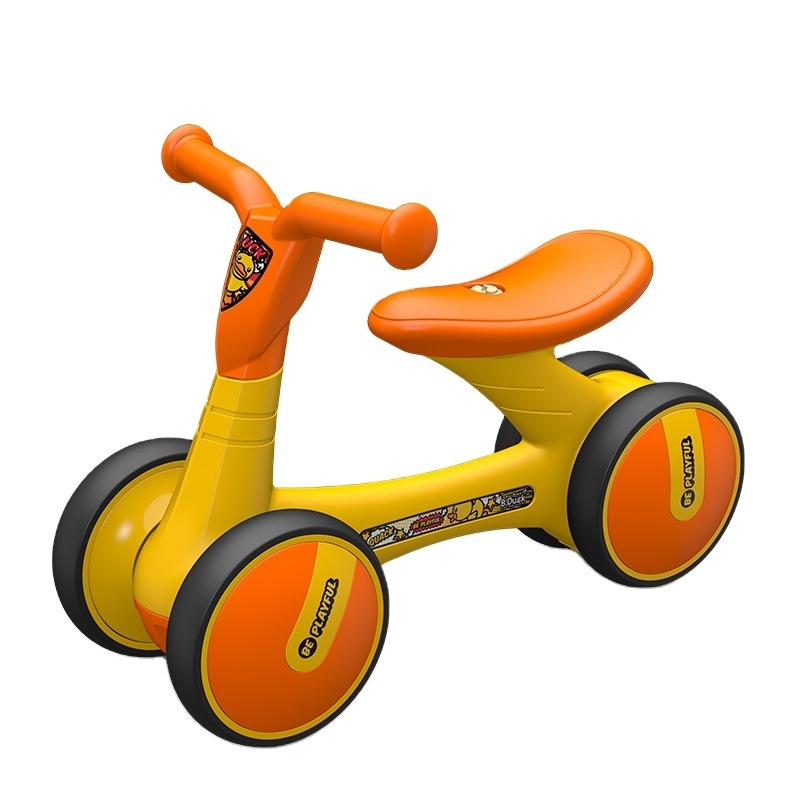 Little Yellow Duck Children's Balance Scooter 1-3 Years Old Toddler Scooter Baby One Year Old Gift Twisting Bike