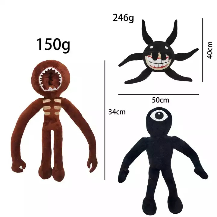 New Game Figure Doors Plushie Toy Creative Doors Roblo Horror Stuffed Dolls Cartoon Doors Plush Brown Scary Toys