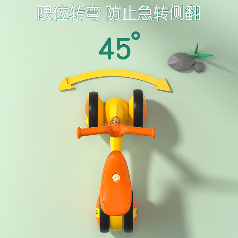 Little Yellow Duck Children's Balance Scooter 1-3 Years Old Toddler Scooter Baby One Year Old Gift Twisting Bike