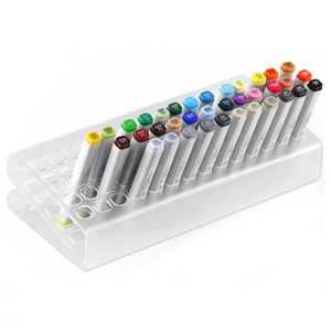 Wholesale New Design Premium Clear Acrylic 70 Pen Rack Copic Markers Holder Storage Display Stand