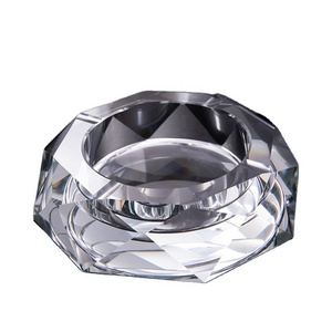 Glass Ashtrays for Cigarettes Portable Decorative Modern Ashtray for Home Office Indoor Outdoor Patio Use Fancy Cool Ash Tray