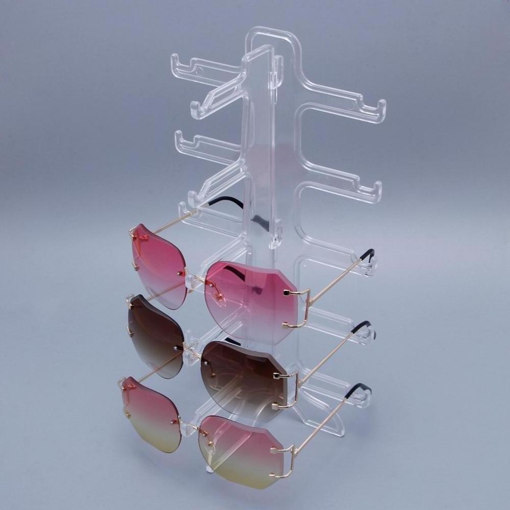 Crystal Sunglasses Display Stand Eyewear Holder Acrylic Eyeglass Holder Clear Retail Shop Sunglasses Display Rack