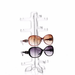 Crystal Sunglasses Display Stand Eyewear Holder Acrylic Eyeglass Holder Clear Retail Shop Sunglasses Display Rack