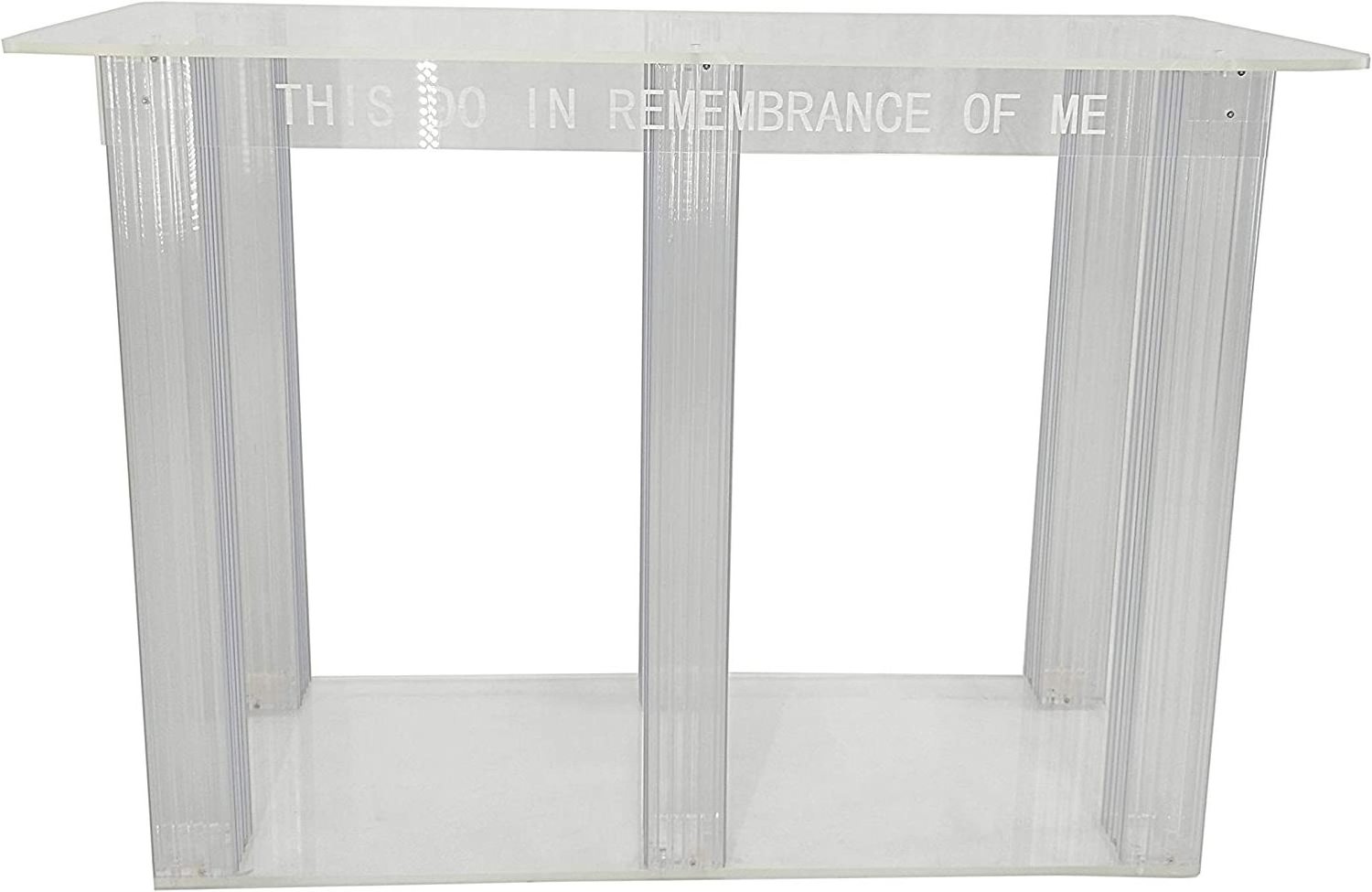 Modern Furniture Clear Dinning Table Acrylic Plexiglass Church Holy Communion Table