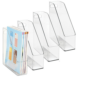 Custom Plastic Expanding A4 Document File Folder Holder Acrylic File Organizer Box for Home Office Desk