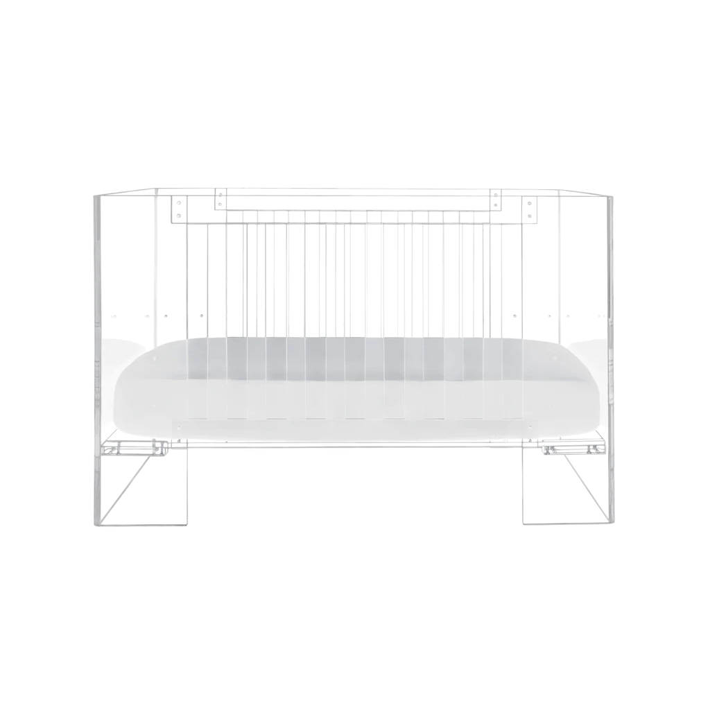 Luxury Living Room Furniture Crib Bed Custom Clear Baby Cot Beds Kid's Acrylic Cribs for New Born