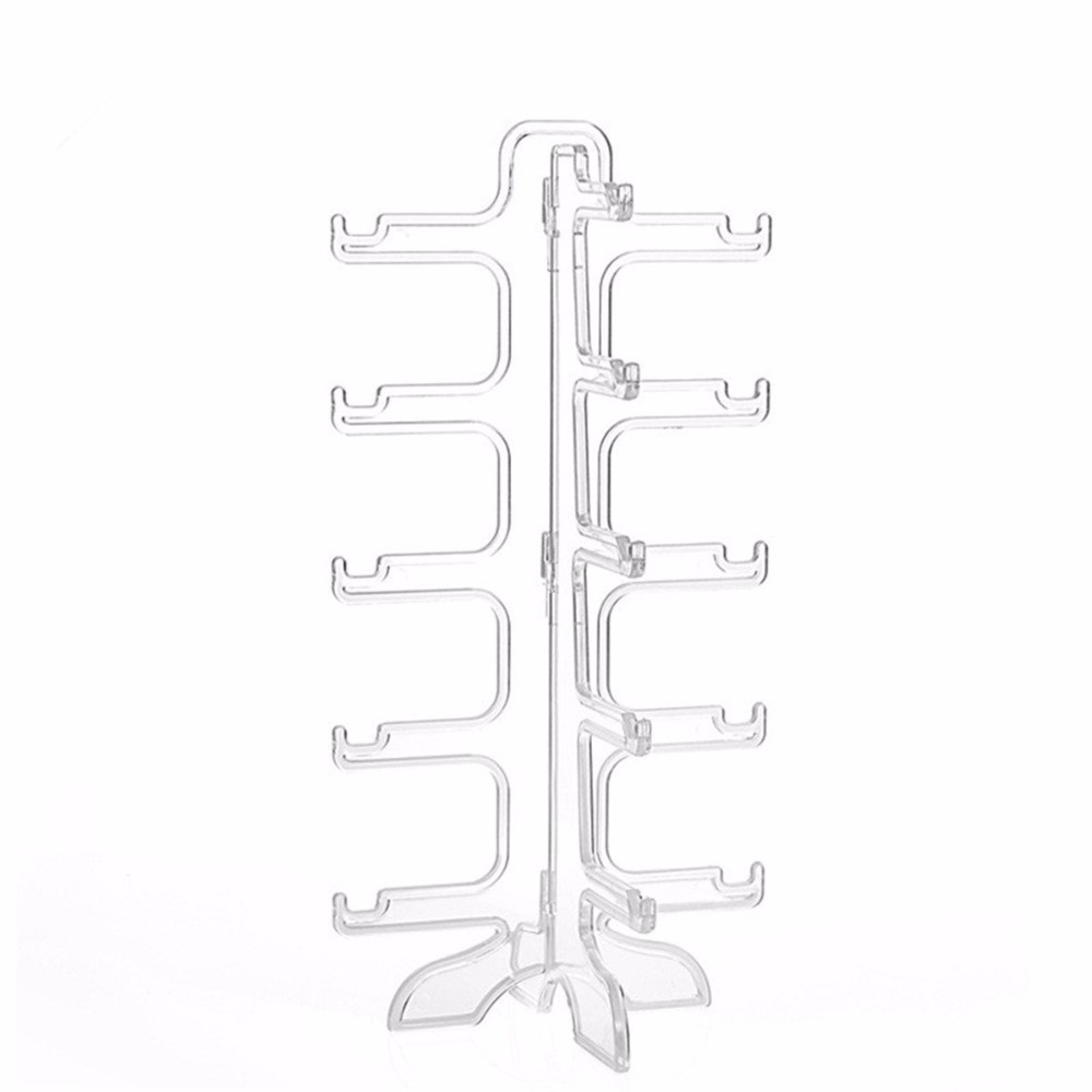 Crystal Sunglasses Display Stand Eyewear Holder Acrylic Eyeglass Holder Clear Retail Shop Sunglasses Display Rack