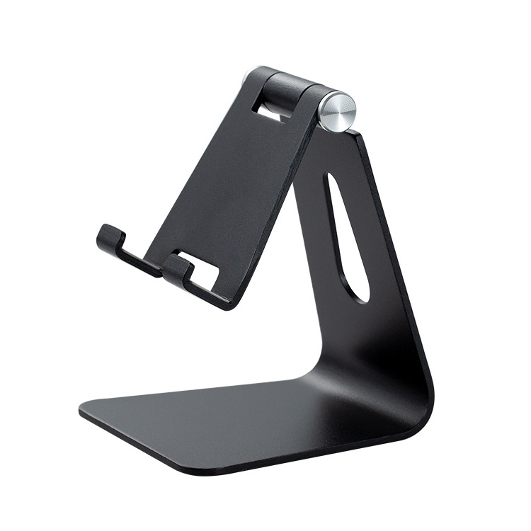 Cell Phone Stand for Angle Height Adjustable Desk Sturdy Aluminum Metal Phone Holder small  ordinary for  iPhone  Mobile Phone