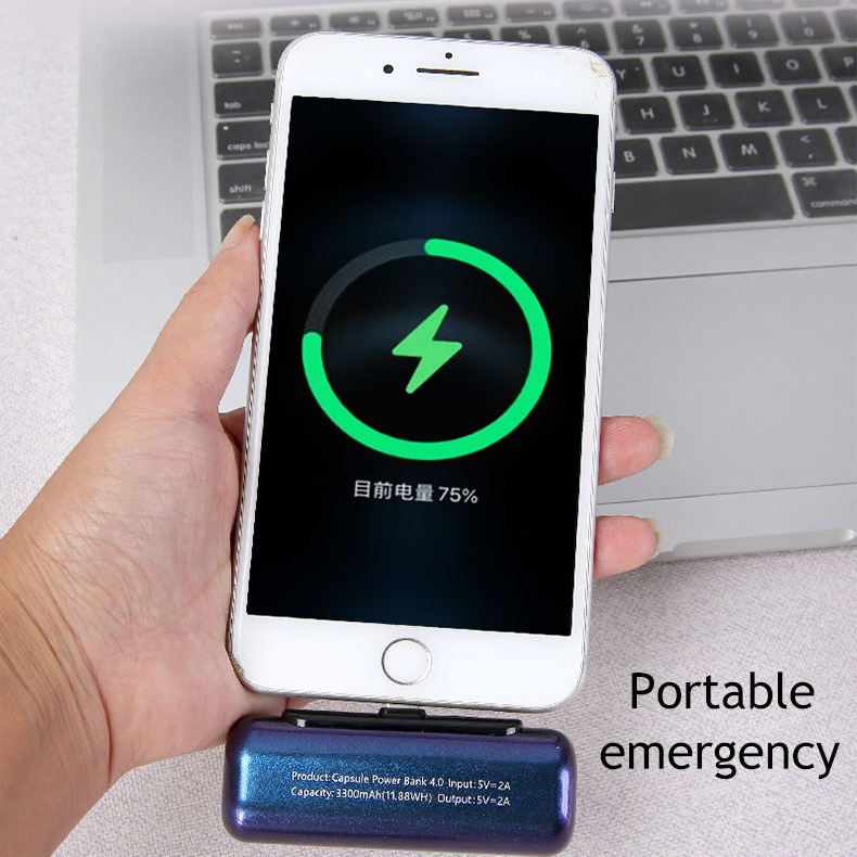 Trending Pocket Wireless Fast Charging Vr Power Bank Kc Capsule Emergency Charging Mini Compact 4500 Mah Capsule Power Bank