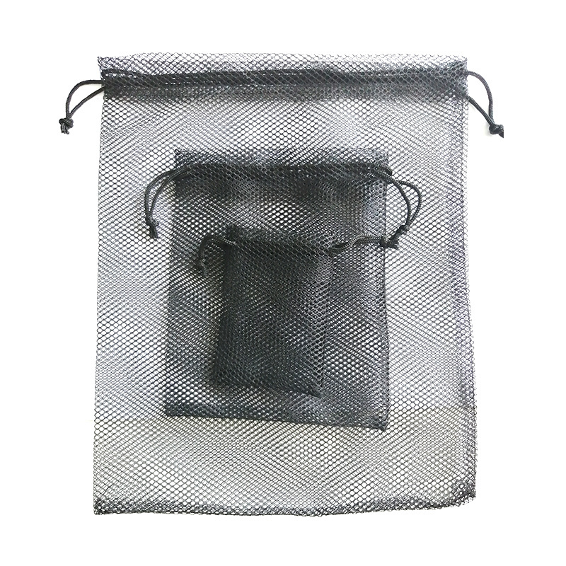 customized Reusable Grocery Bag Adjustable Nylon Drawstring Bag Fruit Vegetable Storage Mesh Bags