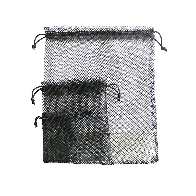 customized Reusable Grocery Bag Adjustable Nylon Drawstring Bag Fruit Vegetable Storage Mesh Bags