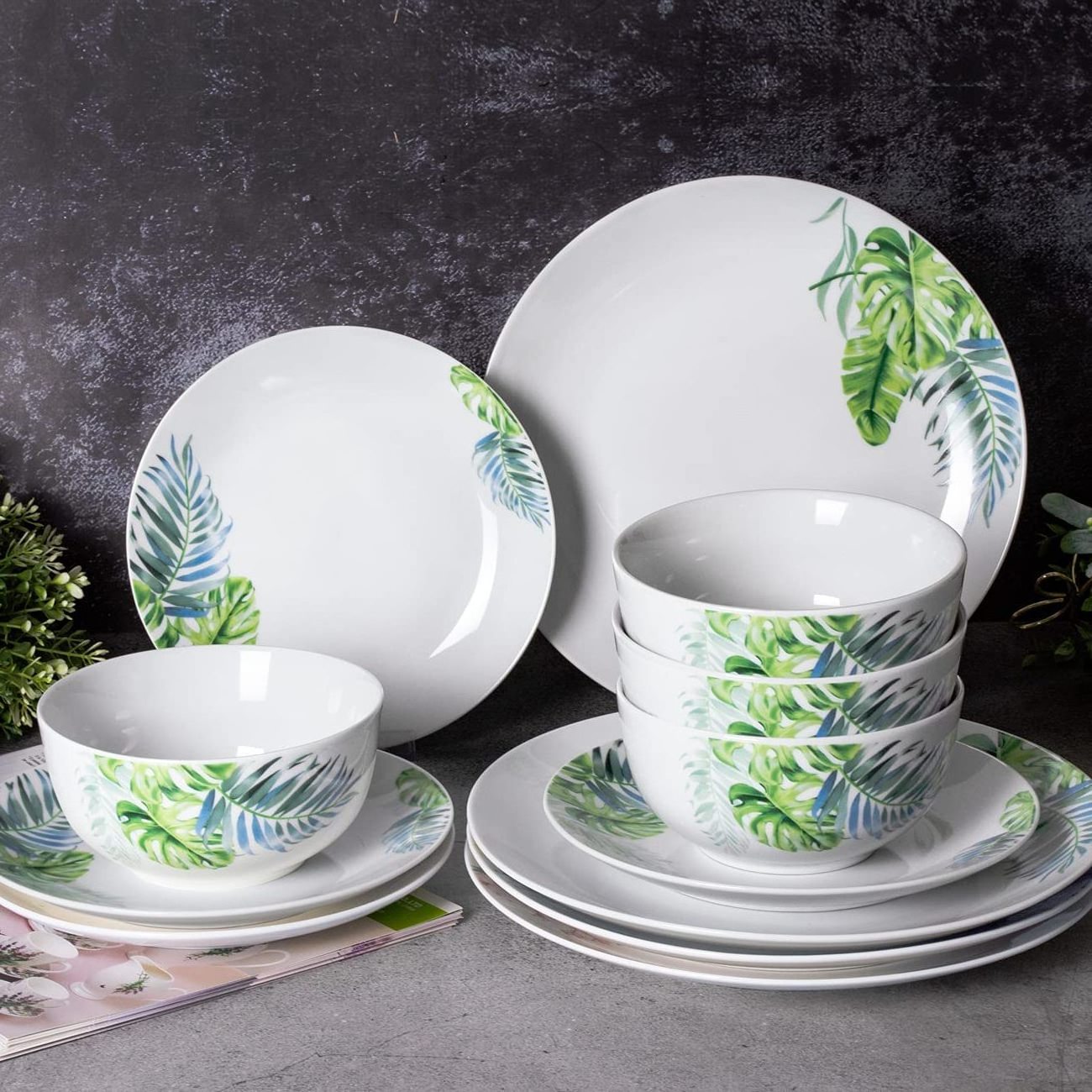 Porcelain 16pcs crockery sets dinnerwares / dinnerware sets service  for 4