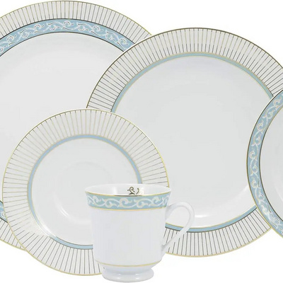 42pcs plate set dinnerware porcelain ceramic crockery /crokery dinnerware sets for 6