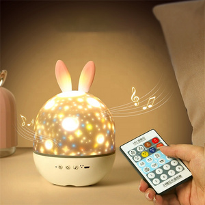 Cheap New Design Musical Projection Lamp For Wall Ceiling Baby Room Lighting Rabbit Elf Star Projector Light