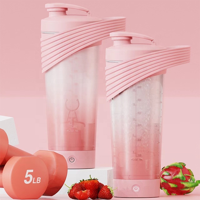 EGOGO Portable Mixer Cup USB Rechargeable Shaker Cup Bottled Protein Shake Water Bottle Electric Shaker Gym Protein Shake Bottle