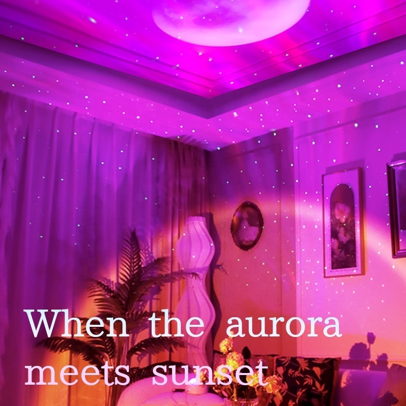 Aurora Projector Baby Star Night Light With Remote Control Laser Starry Star Galaxxy Projector